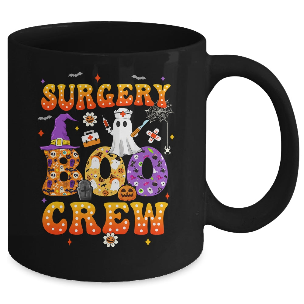 Retro Spooky Surgery Boo Crew Surgical Tech Nurse Halloween Mug | teecentury