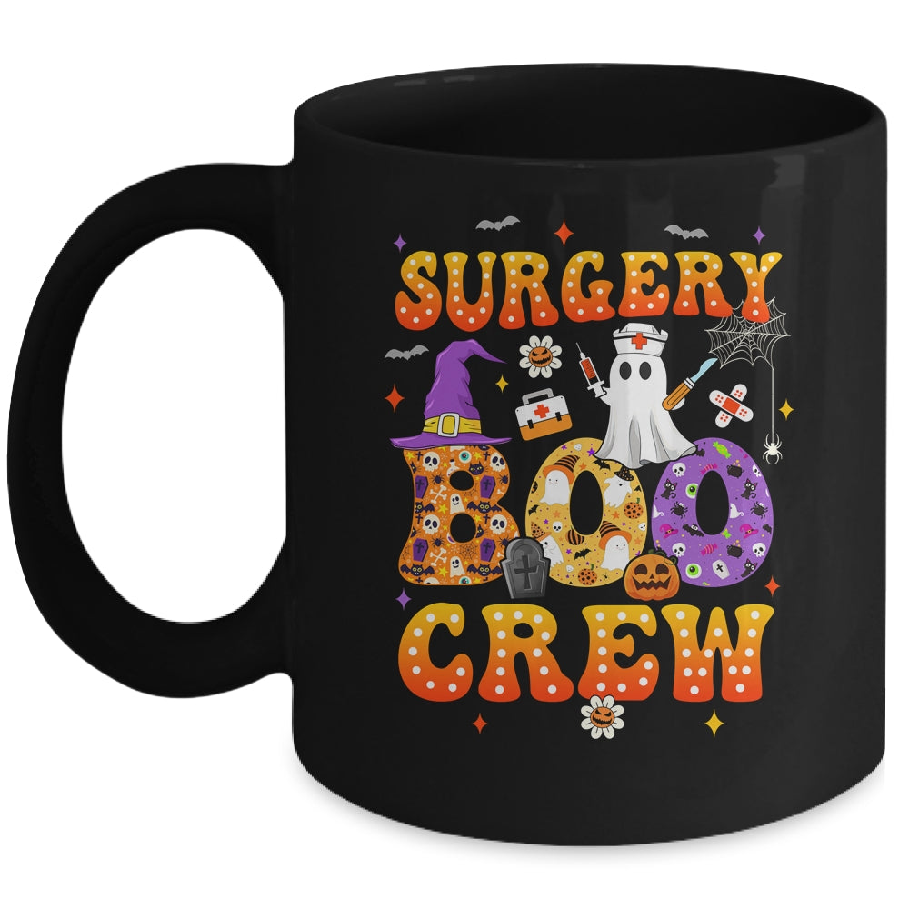 Retro Spooky Surgery Boo Crew Surgical Tech Nurse Halloween Mug | teecentury