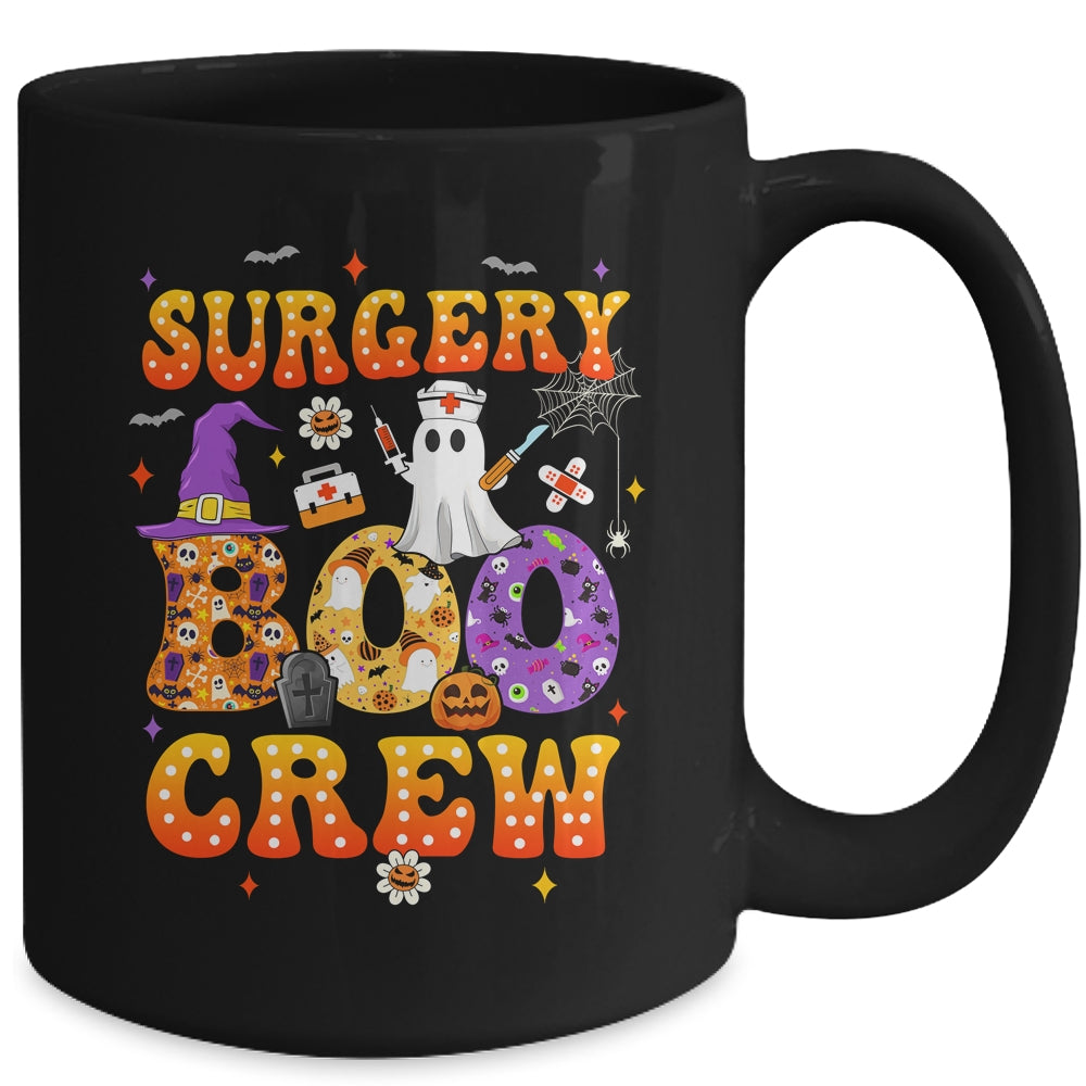 Retro Spooky Surgery Boo Crew Surgical Tech Nurse Halloween Mug | teecentury