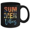 Retro Summer Vibes Beach Surfing Surfboard Surfer Men Women Mug | teecentury