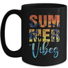 Retro Summer Vibes Beach Surfing Surfboard Surfer Men Women Mug | teecentury