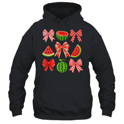 Retro Summer Vibes Coquette Bow Watermelon Summer Vacation Shirt & Tank Top | teecentury