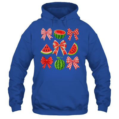 Retro Summer Vibes Coquette Bow Watermelon Summer Vacation Shirt & Tank Top | teecentury