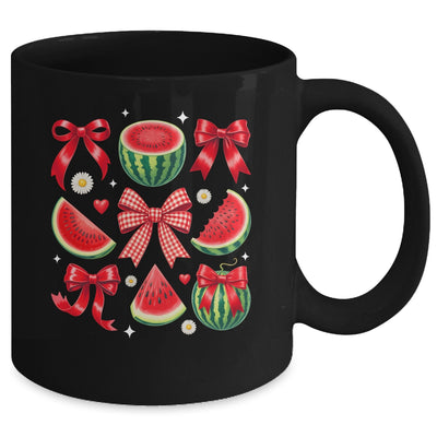 Retro Summer Vibes Watermelon Coquette Summer Fruit Melon Mug | teecentury