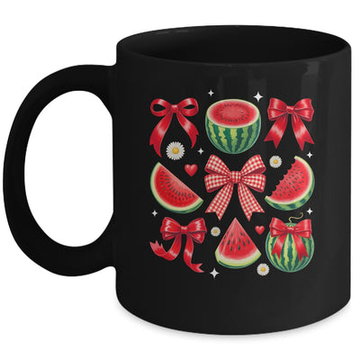 Retro Summer Vibes Watermelon Coquette Summer Fruit Melon Mug | teecentury