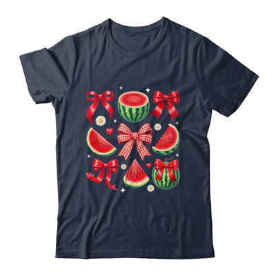 Retro Summer Vibes Watermelon Coquette Summer Fruit Melon Shirt & Tank Top | teecentury