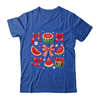 Retro Summer Vibes Watermelon Coquette Summer Fruit Melon Shirt & Tank Top | teecentury