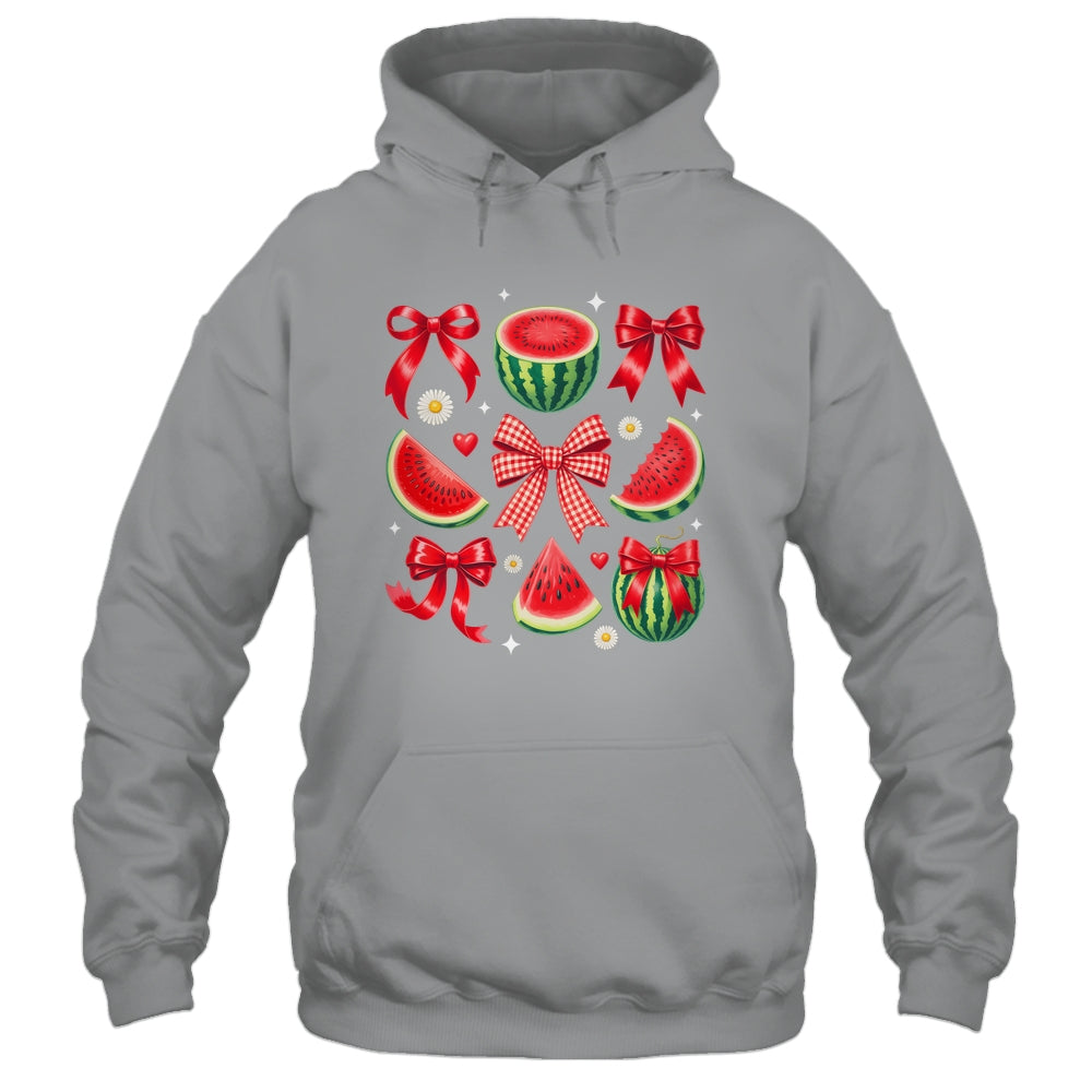Retro Summer Vibes Watermelon Coquette Summer Fruit Melon Shirt & Tank Top | teecentury