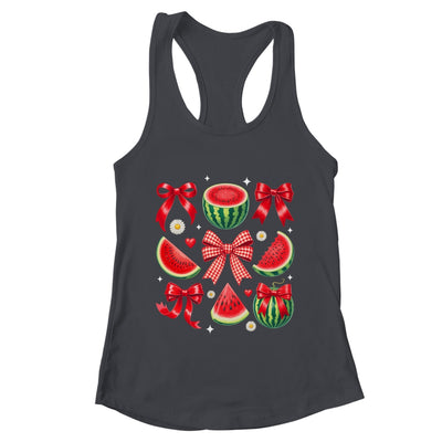 Retro Summer Vibes Watermelon Coquette Summer Fruit Melon Shirt & Tank Top | teecentury