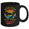 Retro Sunset Retirement Retired 2024 Not My Problem Anymore Mug | teecentury