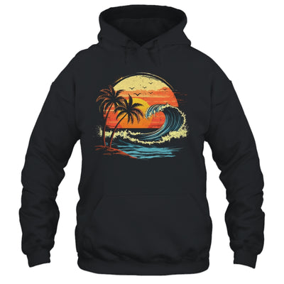Retro Sunset Tropical Vintage Beach Palm Tree For Men Women Shirt & Tank Top | teecentury