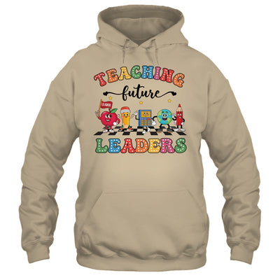Retro Teaching Future Leaders Groovy Teacher Back To School Shirt & Hoodie | teecentury