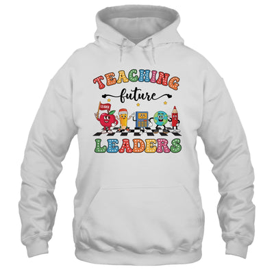 Retro Teaching Future Leaders Groovy Teacher Back To School Shirt & Hoodie | teecentury