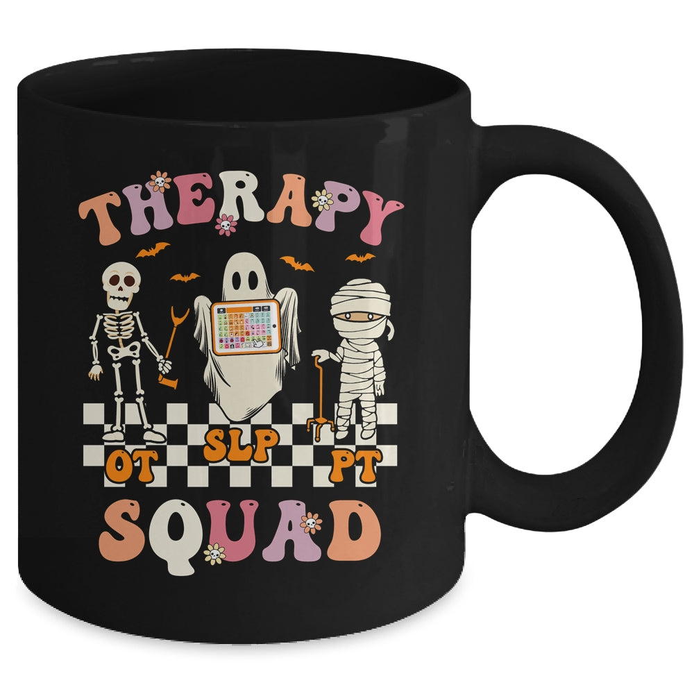 Retro Therapy Squad SLP OT PT Team Halloween Speech Physical Mug | teecentury