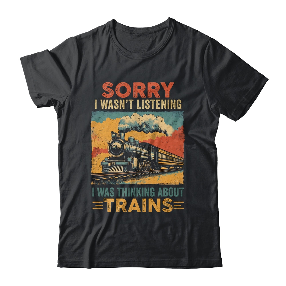 Retro Train Lover Model Railroad Conductor Funny Train Shirt & Hoodie | teecentury