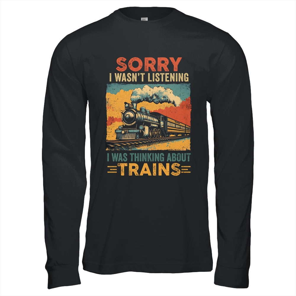 Retro Train Lover Model Railroad Conductor Funny Train Shirt & Hoodie | teecentury