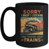 Retro Train Lover Model Railroad Conductor Funny Train Mug | teecentury