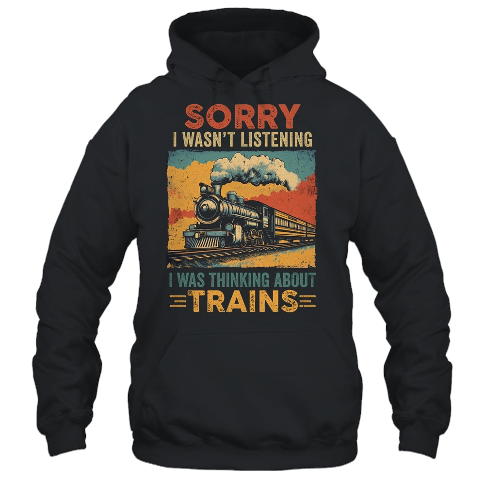 Retro Train Lover Model Railroad Conductor Funny Train Shirt & Hoodie | teecentury