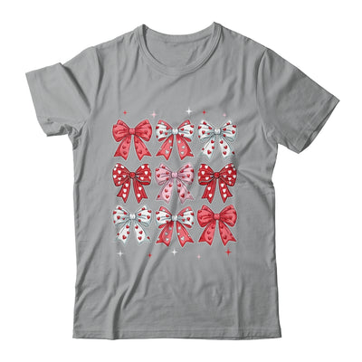 Retro Valentine's Day Heart Coquette Bow Women Kids Girl Shirt & Tank Top | teecentury