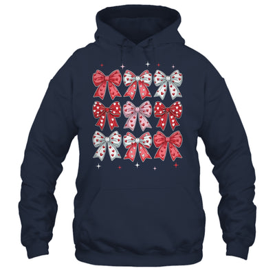 Retro Valentine's Day Heart Coquette Bow Women Kids Girl Shirt & Tank Top | teecentury