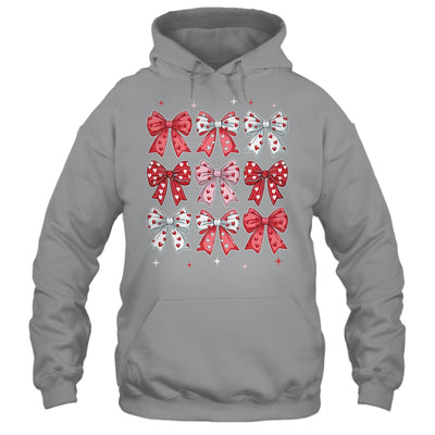 Retro Valentine's Day Heart Coquette Bow Women Kids Girl Shirt & Tank Top | teecentury