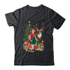 Retro Vintage Christmas 1950 1960 Girl Reindeer Xmas Tree Shirt & Sweatshirt | teecentury