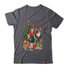 Retro Vintage Christmas 1950 1960 Girl Reindeer Xmas Tree Shirt & Sweatshirt | teecentury