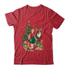 Retro Vintage Christmas 1950 1960 Girl Reindeer Xmas Tree Shirt & Sweatshirt | teecentury