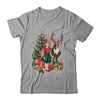 Retro Vintage Christmas 1950 1960 Girl Reindeer Xmas Tree Shirt & Sweatshirt | teecentury