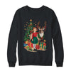 Retro Vintage Christmas 1950 1960 Girl Reindeer Xmas Tree Shirt & Sweatshirt | teecentury