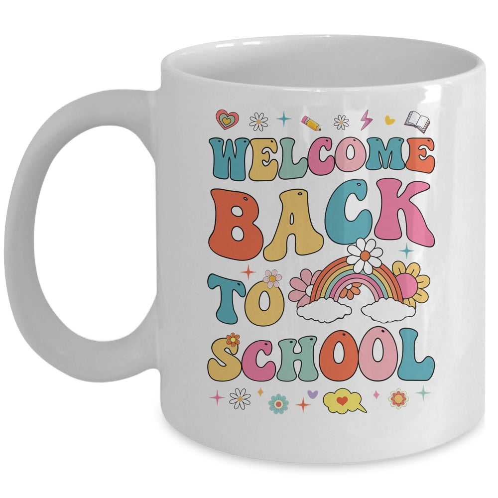 Retro Welcome Back To School Teacher Appreciation Boys Girls Mug | teecentury