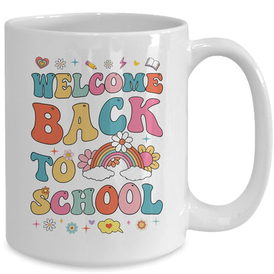 Retro Welcome Back To School Teacher Appreciation Boys Girls Mug | teecentury