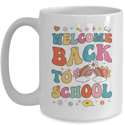 Retro Welcome Back To School Teacher Appreciation Boys Girls Mug | teecentury