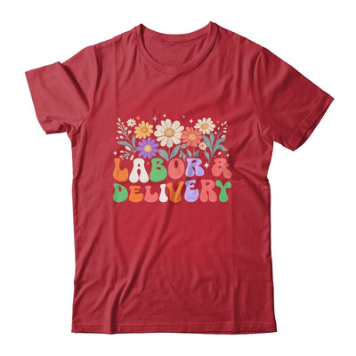 Retro Wildflowers Labor And Delivery Nurse Back To School Shirt & Hoodie | teecentury