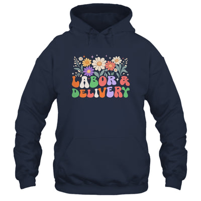 Retro Wildflowers Labor And Delivery Nurse Back To School Shirt & Hoodie | teecentury