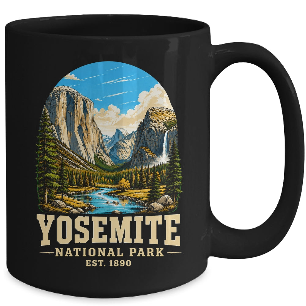 Retro Yosemite National Park USA Vintage Hiking California Mug | teecentury
