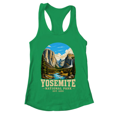 Retro Yosemite National Park USA Vintage Hiking California Shirt & Tank Top | teecentury