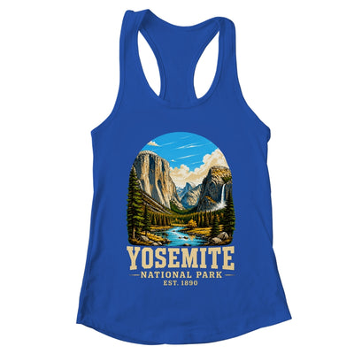 Retro Yosemite National Park USA Vintage Hiking California Shirt & Tank Top | teecentury
