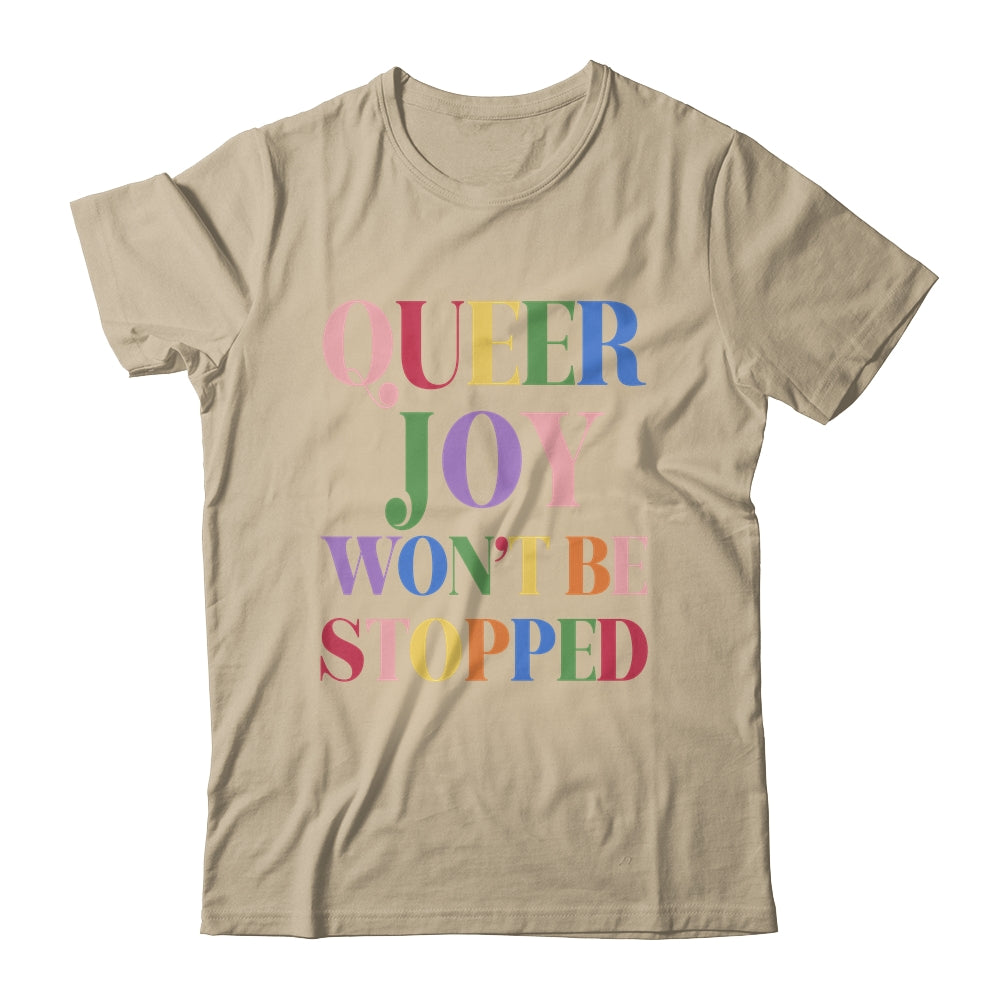 Retro You Cant Ban Queer Joy Floral Lesbian Trans LGBTQ Shirt & Tank Top | teecentury