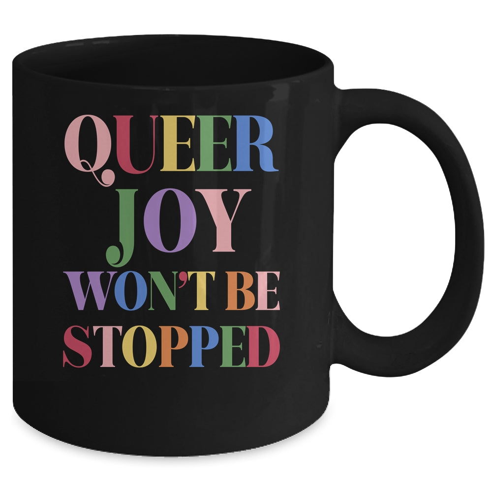 Retro You Cant Ban Queer Joy Floral Lesbian Trans LGBTQ Mug | teecentury