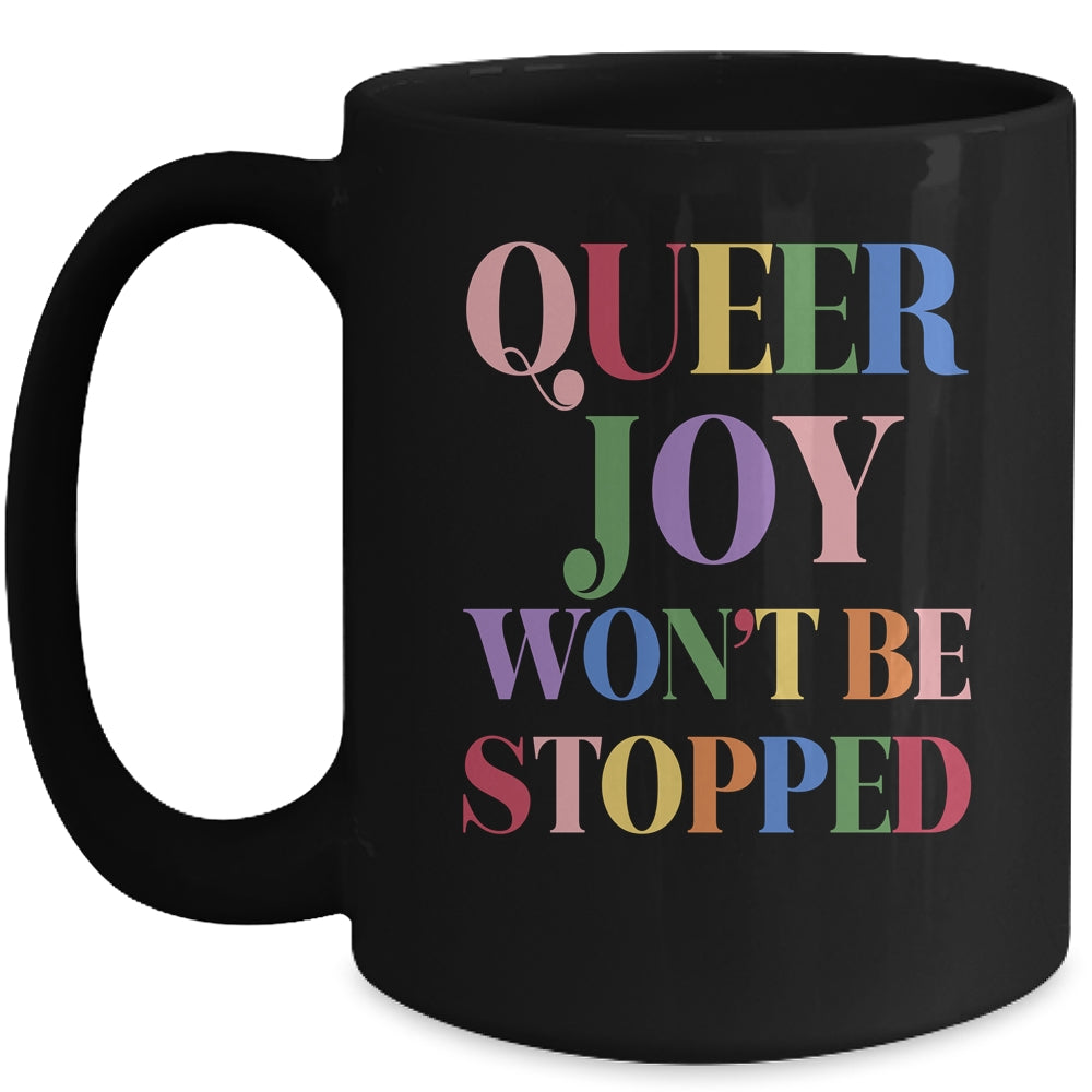 Retro You Cant Ban Queer Joy Floral Lesbian Trans LGBTQ Mug | teecentury