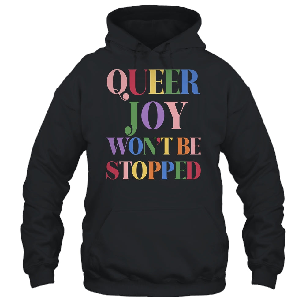 Retro You Cant Ban Queer Joy Floral Lesbian Trans LGBTQ Shirt & Tank Top | teecentury