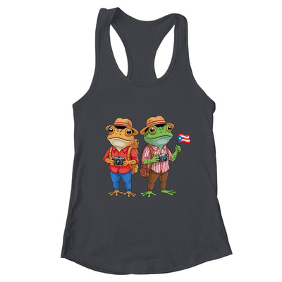 Rican Sapo Concho Coqui Frog Funny Puerto Rico Flag Shirt & Tank Top | teecentury