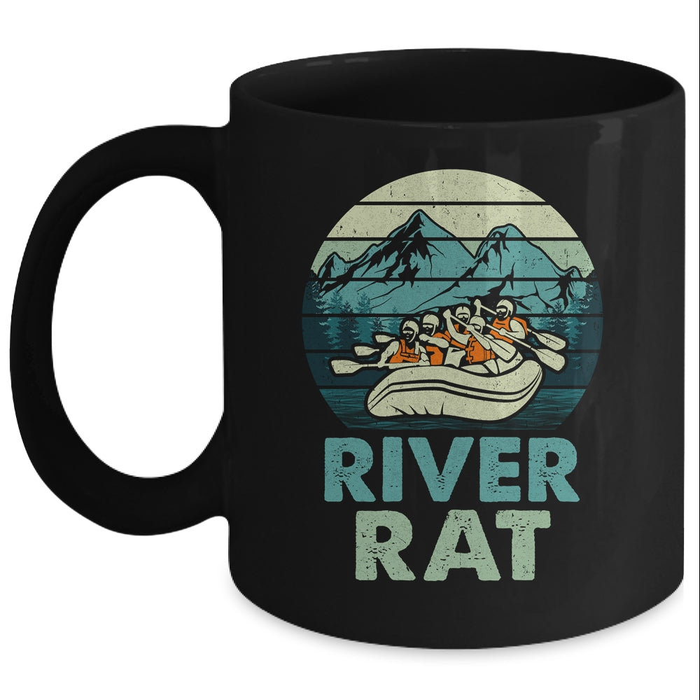 River Rat Rafting Vintage Design For Men Women Mug | teecentury