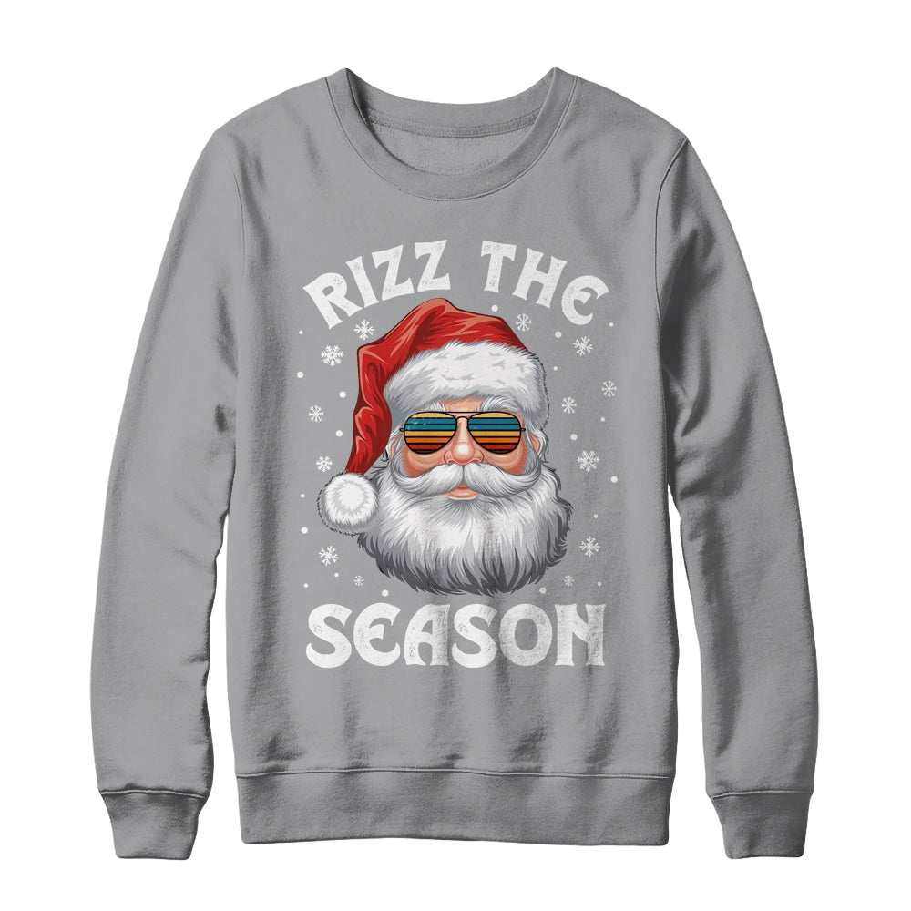 Rizz The Season Funny Christmas Santa Claus Rizzler Holiday Shirt & Sweatshirt | teecentury