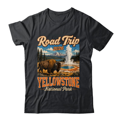 Road Trip 2026 Yellowstone National Park Bison Men Women Shirt & Tank Top | teecentury