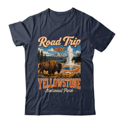 Road Trip 2026 Yellowstone National Park Bison Men Women Shirt & Tank Top | teecentury