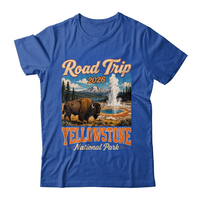 Road Trip 2026 Yellowstone National Park Bison Men Women Shirt & Tank Top | teecentury
