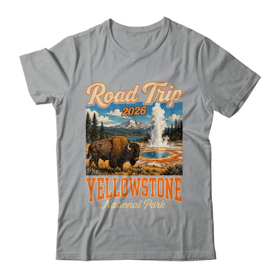 Road Trip 2026 Yellowstone National Park Bison Men Women Shirt & Tank Top | teecentury