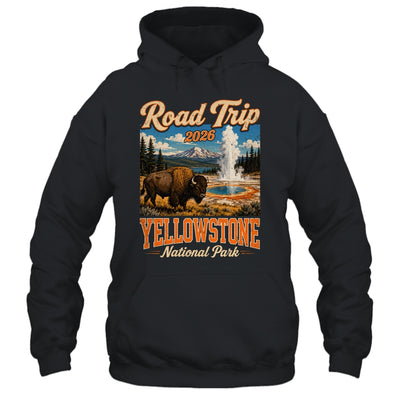 Road Trip 2026 Yellowstone National Park Bison Men Women Shirt & Tank Top | teecentury